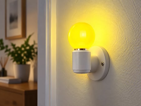 1 Adet FOREST FR 1810 1W Gece Ampulü Sarı Işık E27 Duy