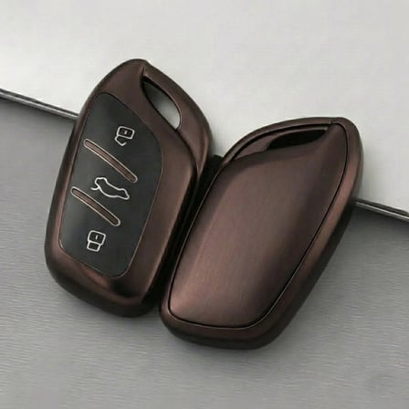 MG HS-ZS Uyumlu Smart 3 Buton Silikon Oto Anahtar Kumanda Kabı Kılıf Füme