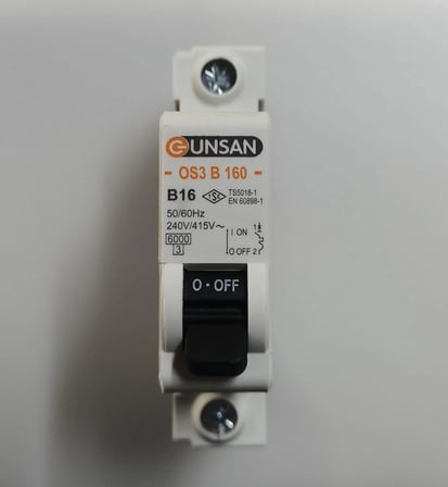1 Adet Günsan 1X20 A B Tipi 6Ka W OTOMAT Sigorta