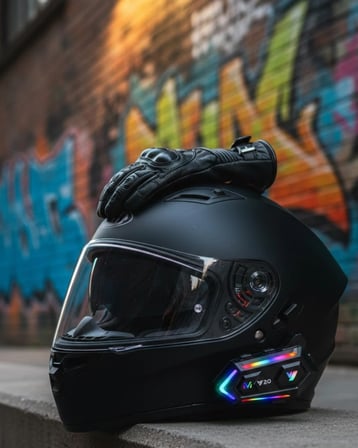 Intercom Mesafeli IPX6 Suya Dayanıklı Kask Kulaklık Sistemi