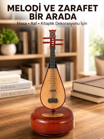 Ud Sembolü Müzik Kutusu Estetik Tasarım Melodi Destekli