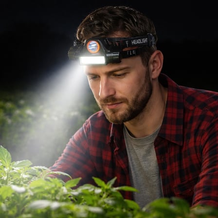 1 Adet CATA CT 9120 Mir 3W Ledli Şarjlı Kafa Lambası 6400K Beyaz Işık