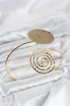 Pazu Bileklik Gold Renk Pirinç Bohem Tarz Model
