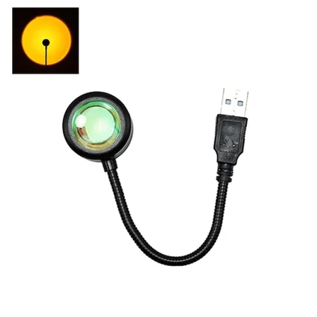 Taşınabilir USB Sunset Gün Batımı Ambiyans Işığı Lamba