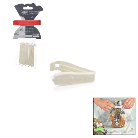 5'li Poşet Klipsi Seti - Plastik - Poşet Kapatıcı