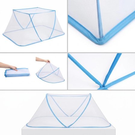 Portatif Bebek ve Çocuk Sinek Koruyucu Cibinlik Tül (50x125 cm) – Katlanabilir Beşik ve Yatak Tülü