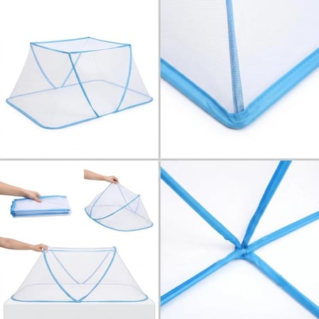 Portatif Bebek ve Çocuk Sinek Koruyucu Cibinlik Tül (50x125 cm) – Katlanabilir Beşik ve Yatak Tülü