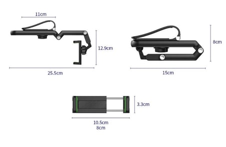 1080° Dönebilen Çok Fonksiyonlu Telefon Tutucu