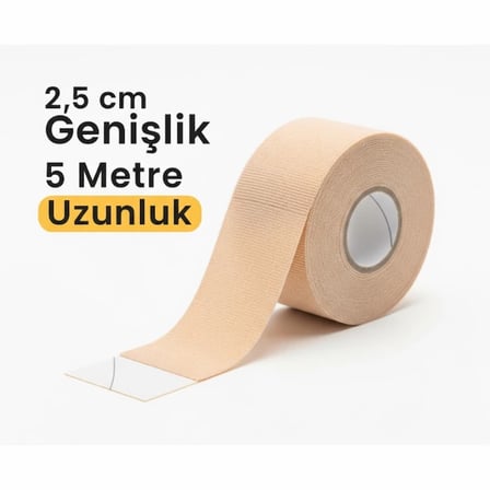 Kinezyo Ağrı Bandı 2.5 cm X 5 m Ten Rengi