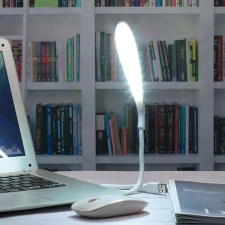 Kompakt USB Beyaz 14 Ledli 3 Kademeli Dokunmatik Okuma Lambası