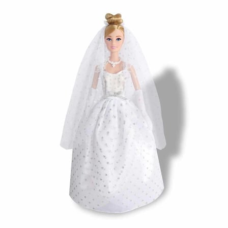 3381 SUN-RST-SIS-Gelinlikli Manken Bebek Alisha 29 cm -
