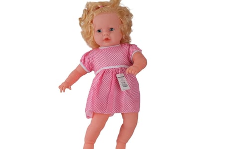 0073 60 CM DOLGU GÖVDELİ SAÇLI BÜYÜK BEBEK - STOKTA OLAN MODEL GÖNDERİLİR