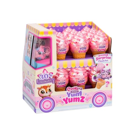 CKE07000 Cookeez Makery Yum Yumz Dondurma Tekli Paket Kokulu Peluş -1 Adet Fiyatıdır
