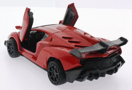 Çek Bırak Kırmızı Metal Spor Araba Sl6607B