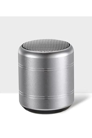 Mini Alüminyum TWS Kablosuz Bluetooth Hoparlör – Yuvarlak Metal Tasarım, Yüksek Bas ve Taşınabilir Özellikler