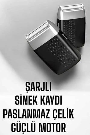 tıraş makinesi Sinek Kaydı Paslanmaz Çelik Taşınabilir Şarjlı