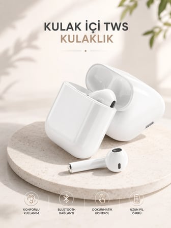 Yeni Nesil HD Ses ve Dokunmatik Kontrol Akıllı ve Şık Bluetooth Kulaklık