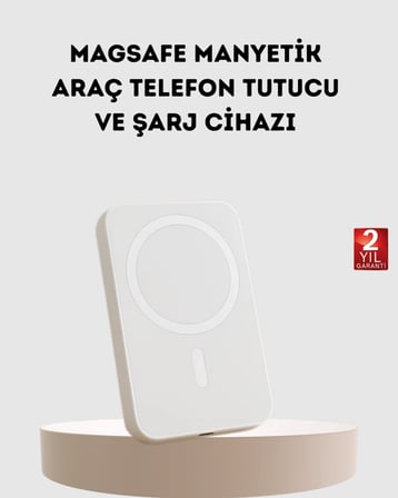 5000mAh Manyetik Powerbank – iPhone Serisi İçin Taşınabilir Kablosuz Şarj Cihazı