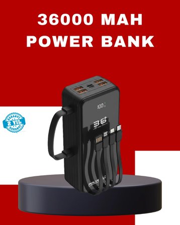 Kablosuz Şarj Özellikli Güç Bankası Gün Boyu Kesintisiz Enerji