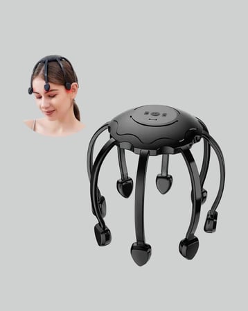 Taşınabilir Kafa Masaj Cihazı Eller Serbest 360° Profesyonel Masaj