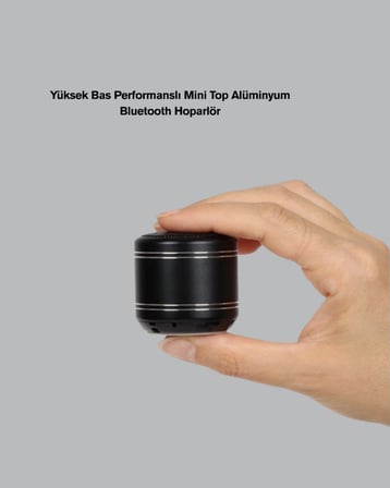 Mini Silindir Kablosuz Hoparlör Güçlü Ses 4W Bas + TWS Senkron Özellik