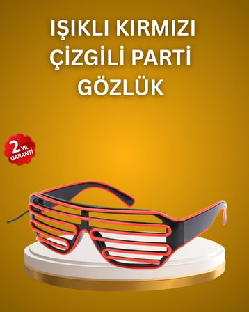 Kutlama ve Etkinliklere Özel LED Işıklı Gözlük