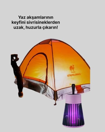 Çocuk ve Evcil Hayvan Dostu Sivrisinek Yakalama Lambası