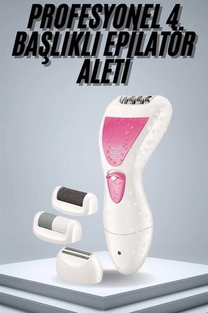 Epilatör Cihazı Epilasyon Aleti Çoklu Başlık Seçeneği Ayak Törpüsü