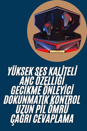 Profesyonel TWS Işıklı Kablosuz Bluetooth Kulaklık Oyuncu Kulaklığı