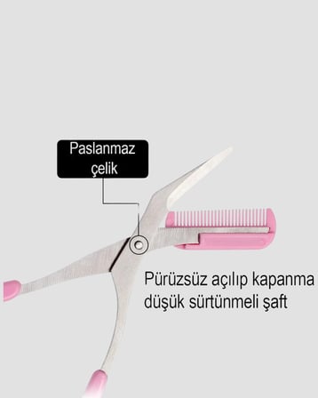 Mini Taraklı Kaş Düzeltici – Hassas Şekillendirme ve Taşınabilir Tasarım