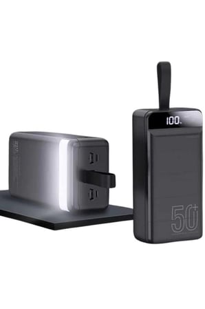 Powerbank 50.000 Mah Dijital Göstergeli Taşınabilir 4 Portlu Hızlı Powerbank