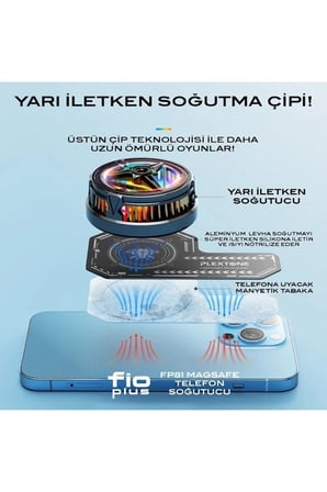 Kablolu Telefon Soğutucu Fan ve Alüminyum Radyatör ile Mobil Oyun Performansı İçin Soğutma Aksesuarı