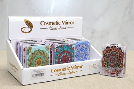 Mandala Desenli Hareketli Sulu El Aynası Alk4581