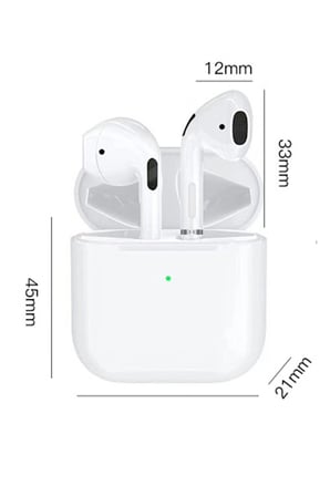 Mini Kablosuz Kulaklık - Bluetooth 5.0, Dokunmatik Kontrol ve Suya Dayanıklı Beyaz Tasarım