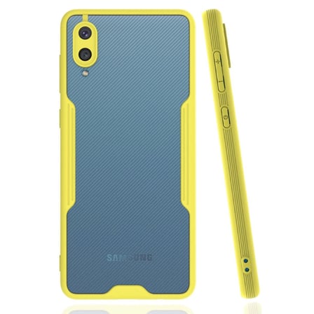 Samsung Galaxy A02 Kılıf Platin Silikon - Sarı
