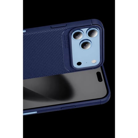 newface apple i̇phone 18 pro max auto focus karbon kapak - lacivert