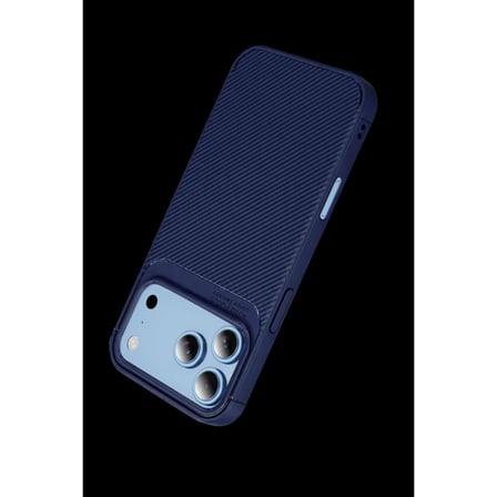 newface apple i̇phone 18 pro max auto focus karbon kapak - lacivert