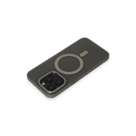 Apple İphone 15 Pro Max Kılıf Lodos Magneticsafe Mat Kapak - Titan Gri