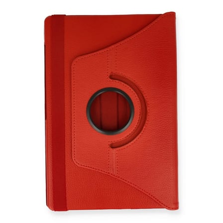 Lenovo M10 Fhd Plus X606f Kılıf 360 Tablet Deri Kılıf - Kırmızı