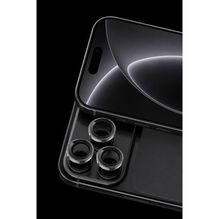 Newface Apple İphone 18 Pro Max Raze Metal Kamera Lens - Siyah
