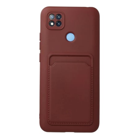 Xiaomi Redmi 9c Kılıf Kelvin Kartvizitli Silikon - Bordo