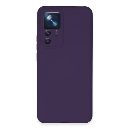 Xiaomi Mi 12t Pro Kılıf Nano İçi Kadife Silikon - Mor