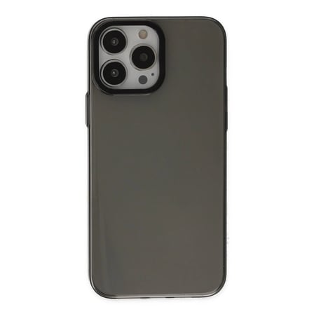 Apple İphone 13 Pro Max Kılıf Anka Pc Sert Metal Kapak - Siyah