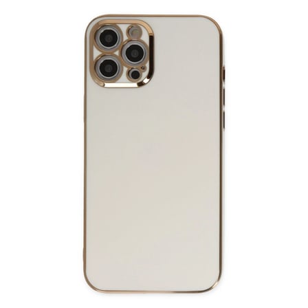 Apple İphone 12 Pro Max Kılıf Volet Silikon - Beyaz