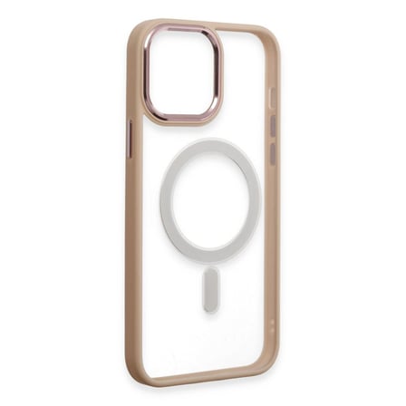 Apple İphone 15 Pro Max Kılıf Room Magneticsafe Silikon - Pudra
