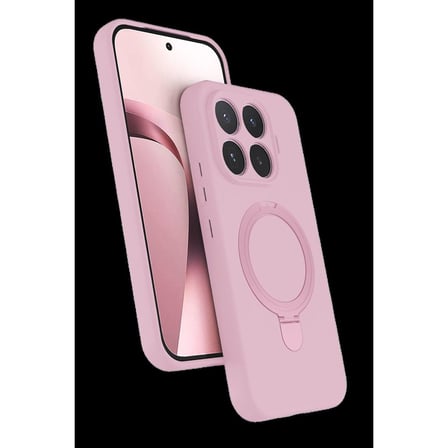 Newface Xiaomi Mi 17t Pro Regal Magsafe Standlı Kapak - Açık Pembe
