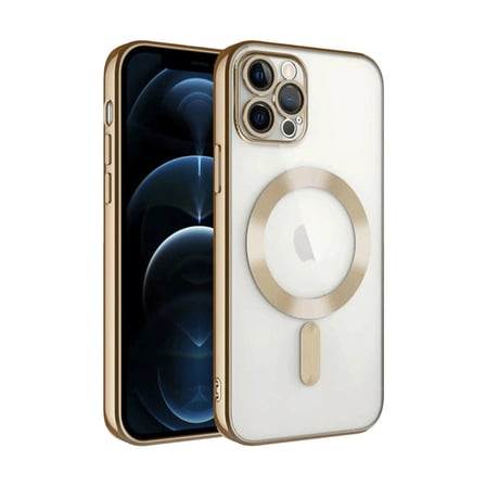 apple i̇phone 13 pro kılıf kross magneticsafe kapak - gold