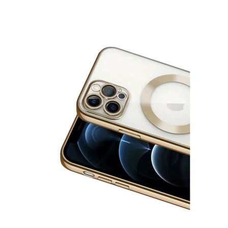 apple i̇phone 13 pro kılıf kross magneticsafe kapak - gold