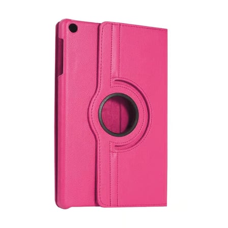 Samsung Galaxy Tab A11 360 Tablet Deri Kılıf - Pembe