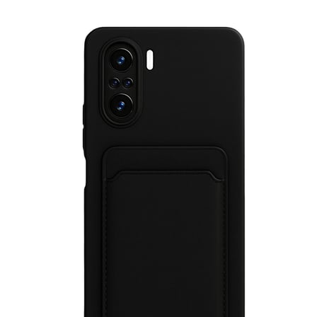 Xiaomi Mi 11i Kılıf Kelvin Kartvizitli Silikon - Siyah